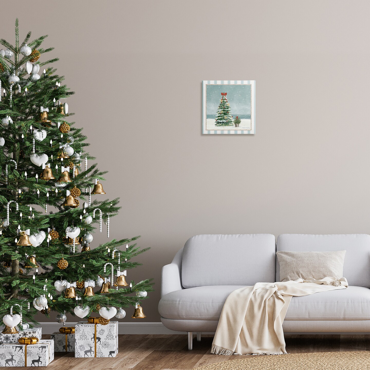 Stupell Industries Christmas In Newport Canvas By Danielle Murray