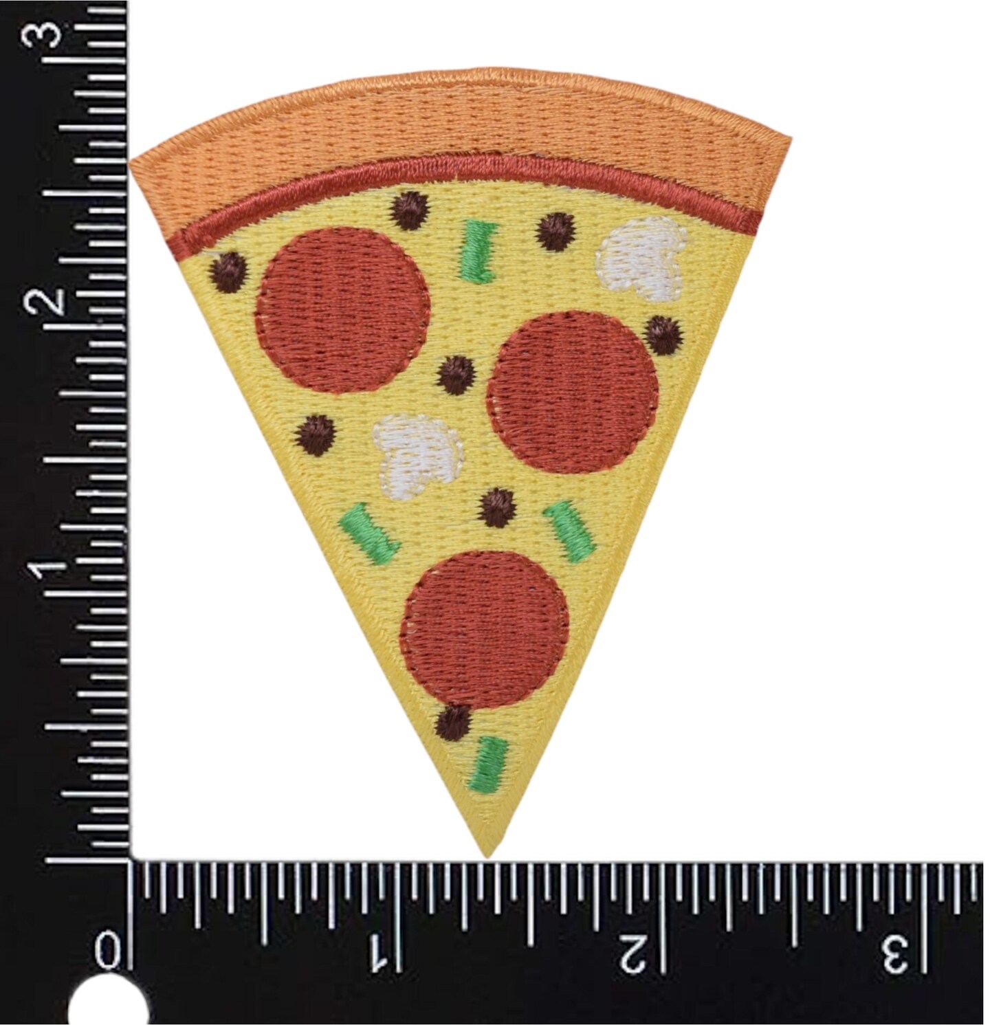 Pizza Slice, Food, Embroidered, Iron on Patch
