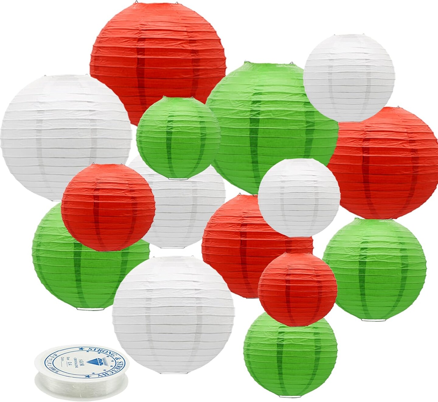 Paper Lanterns Party Decorations Red White Green Patrick's Day Decoration