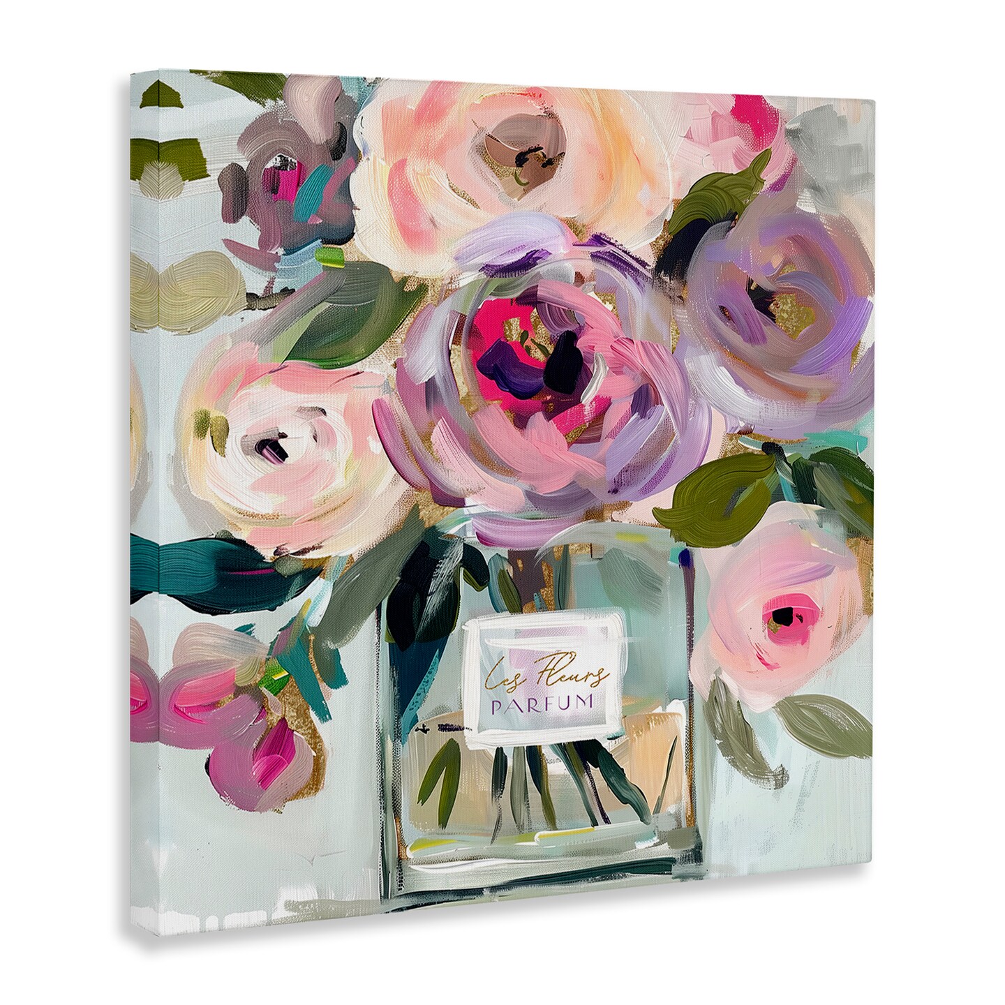 Stupell Industries Romantic Perfume Bottle Bouquet Canvas By Annabelle Hall