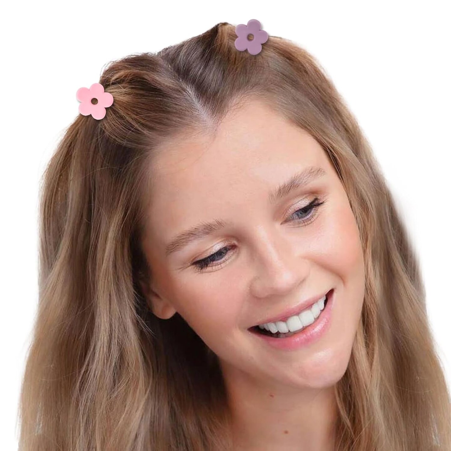 20Pcs Mini Flower Hair Claw Clips with Box Colorful Cute Hair Accessories