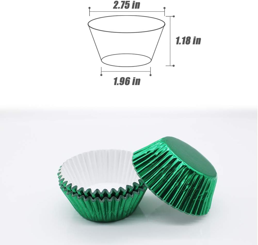 500 Pack Green Baking Cups Cupcake Liners for Baking(Green)
