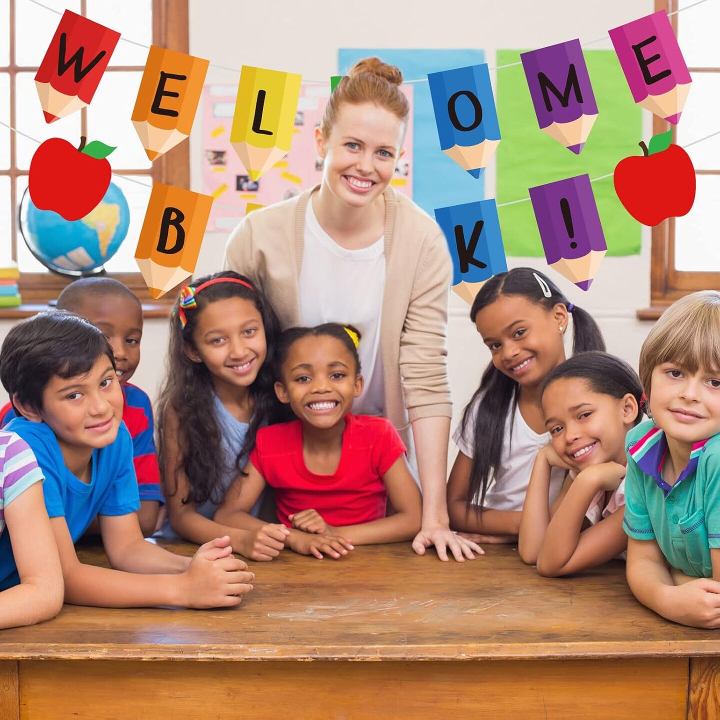 Back to School Banner School Bunting Garland School Classroom Decorations