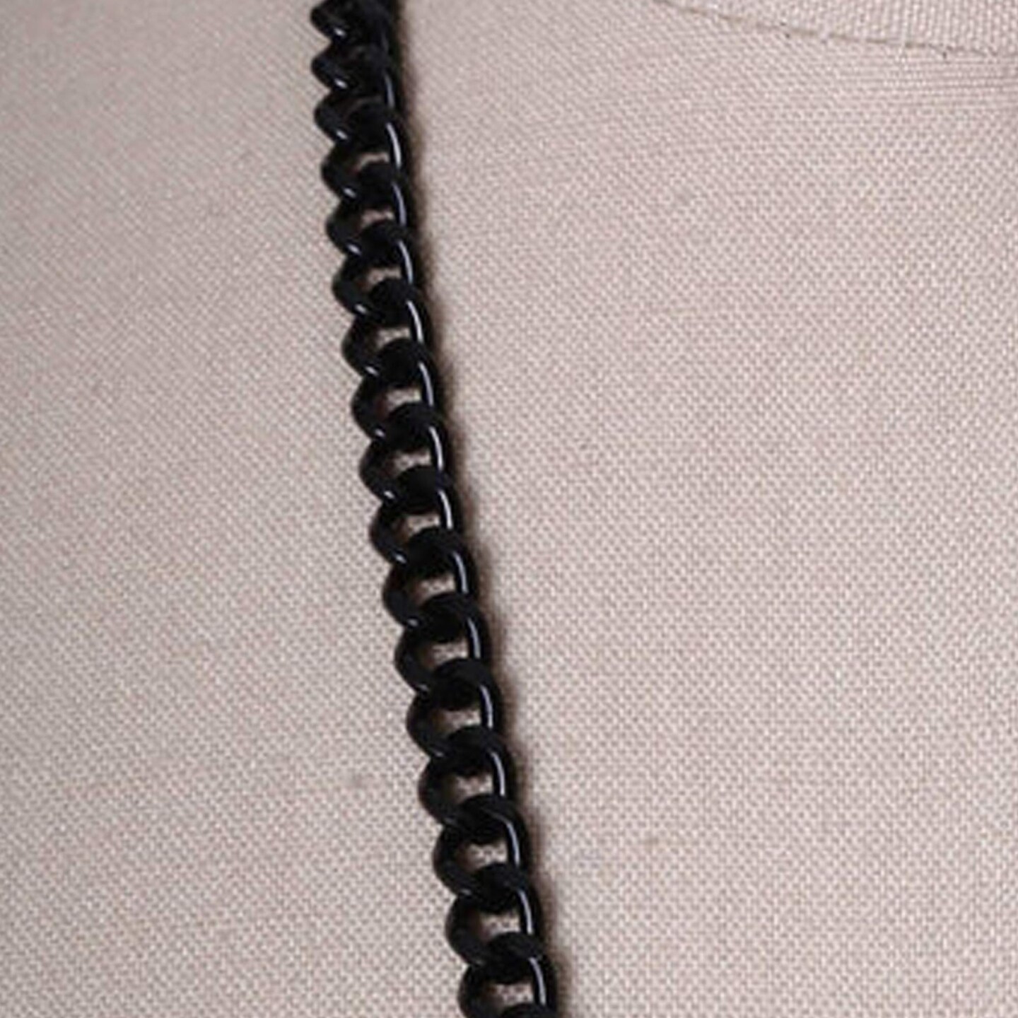 1 Yard Black 6mm Metal Chain Trim for Jewelry Handbag Strap and Costume DIY