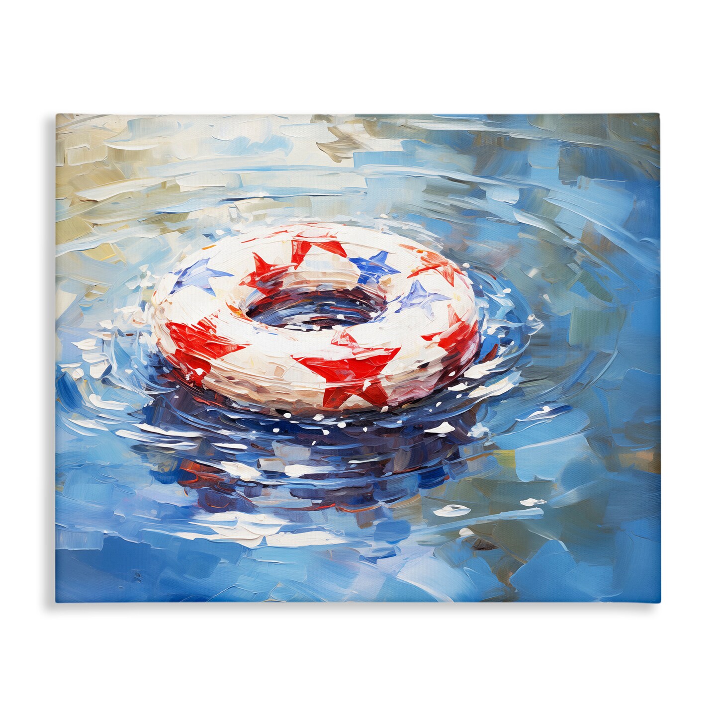 Stupell Industries Patriotic Pool Floatie Canvas By Arlington Prints