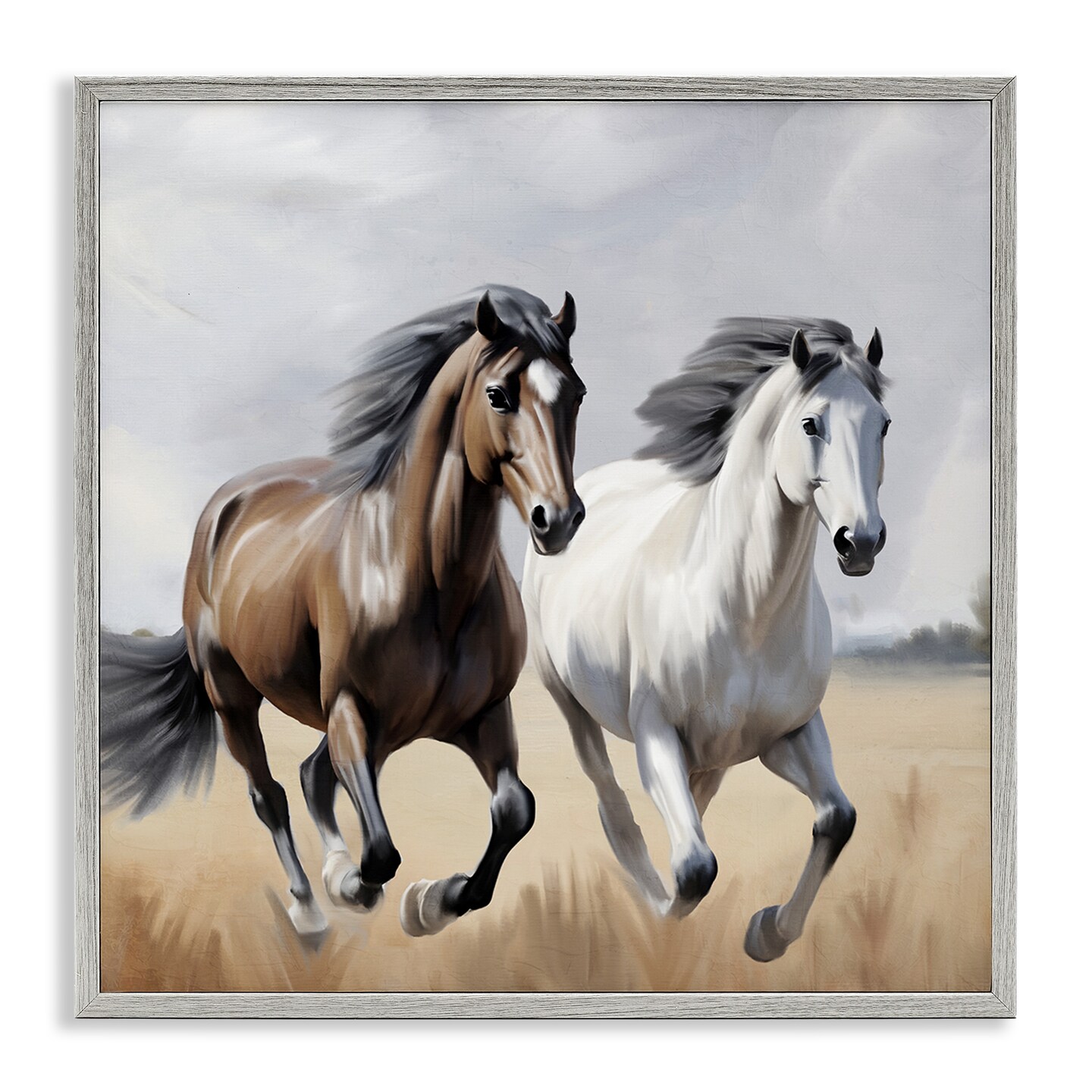 Stupell Industries Wild Run Horse Field Framed Giclee By Kim Allen