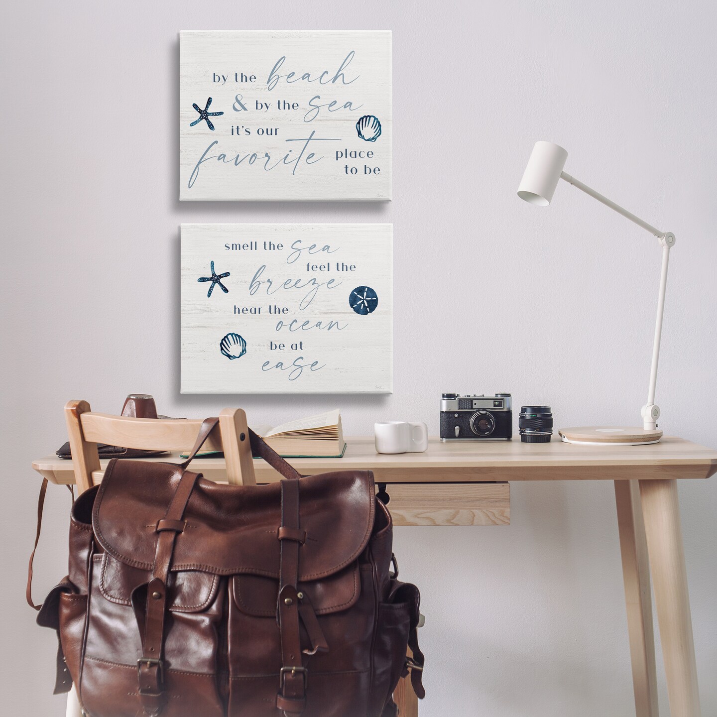 Stupell Industries Beach Lover Heartfelt Phrases 2pc Canvas Set By Natalie Carpentieri