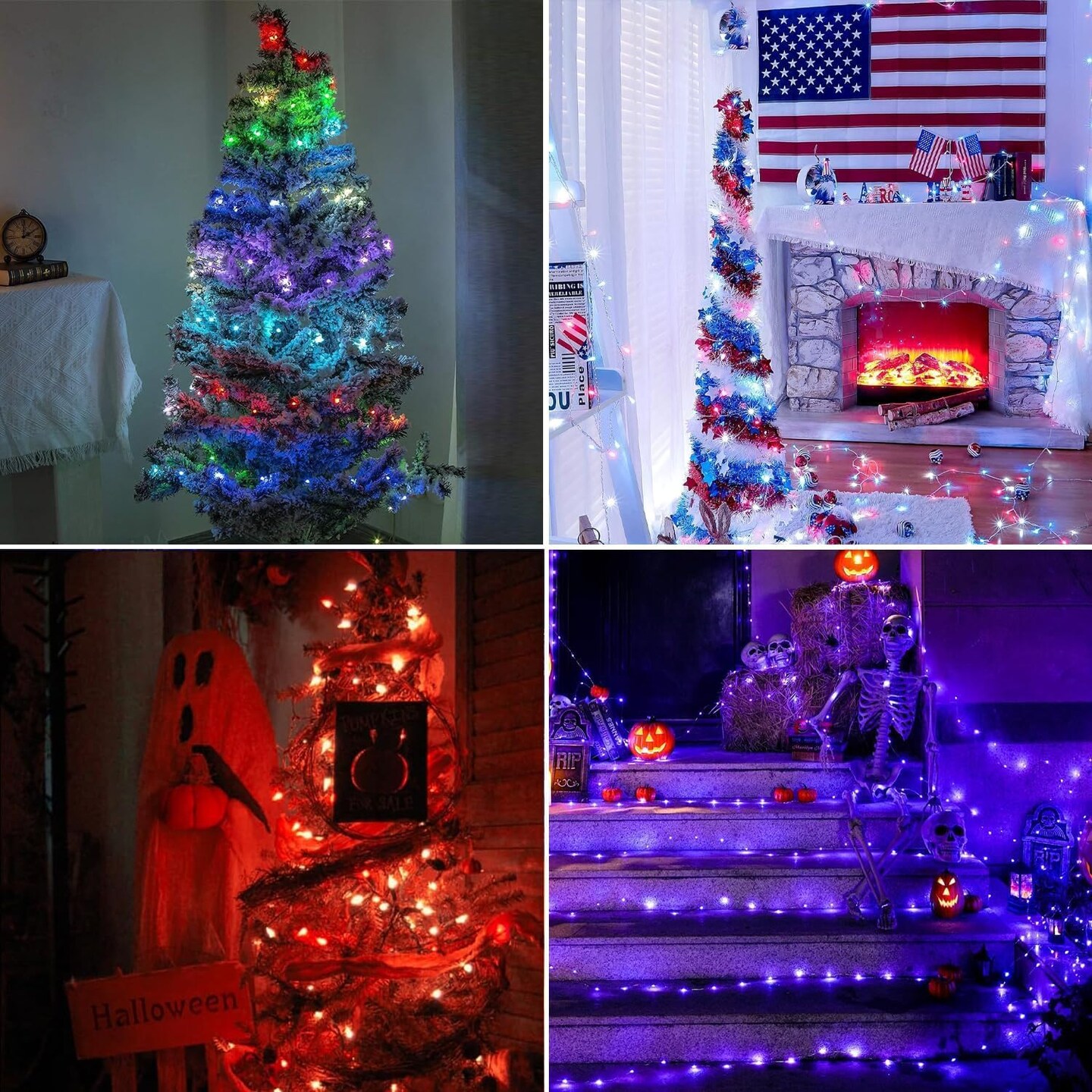 Color Changing Fairy String Lights, 33ft 100 LED Twinkle Lights