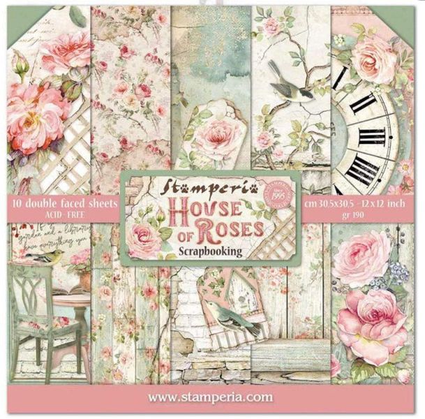 House of Roses 12x12 Paper Pack (10)