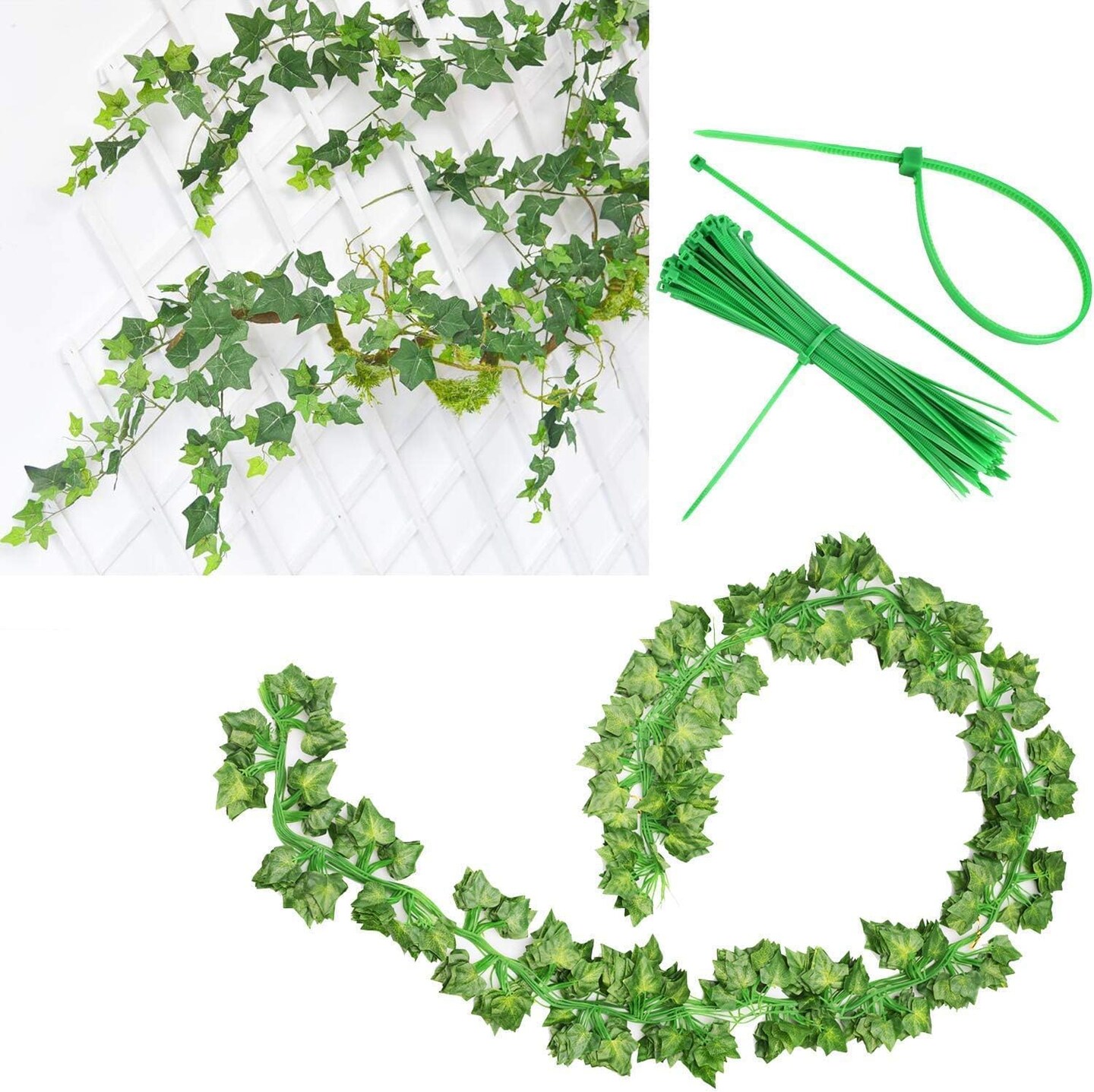 252 FT Artificial Ivy 36 Pack Ivy Vine Garland Ivy Leaves Greenery Garlands