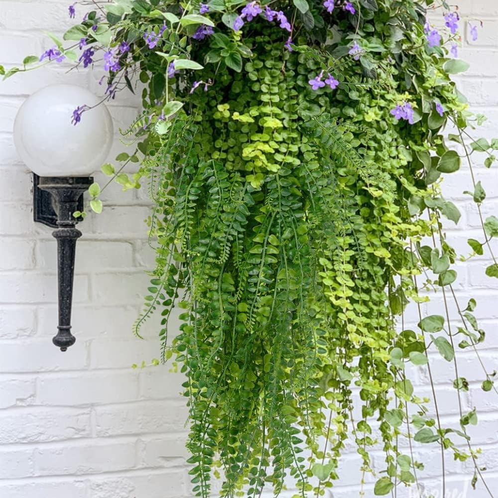2pack Fake Hanging Ferns