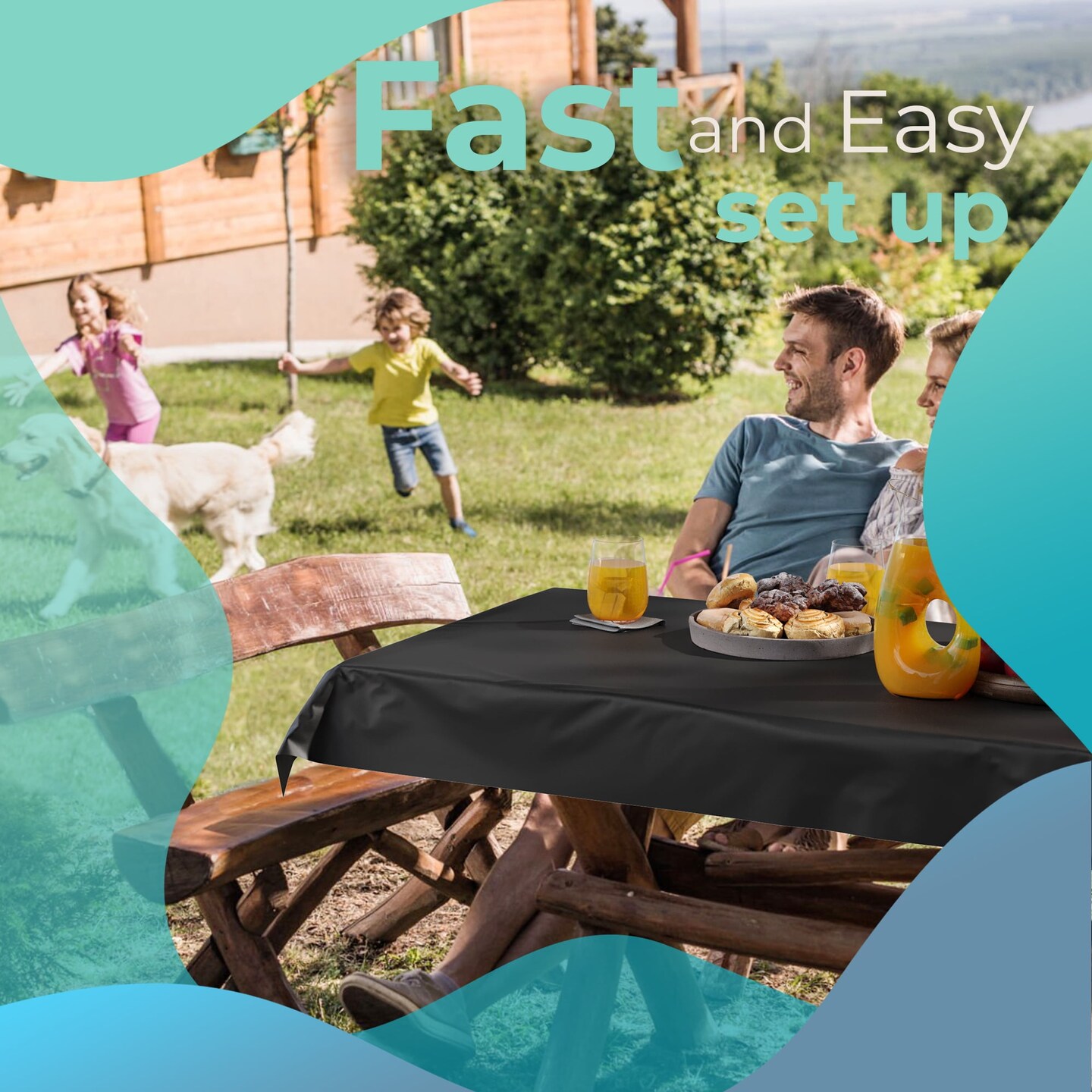 Exquisite Plastic Table Cover Roll – 40" x 100' Disposable Tablecloth Roll – Premium Thick 0.5 MIL Plastic Banquet Roll – Party Table Cover Roll for Events & Catering