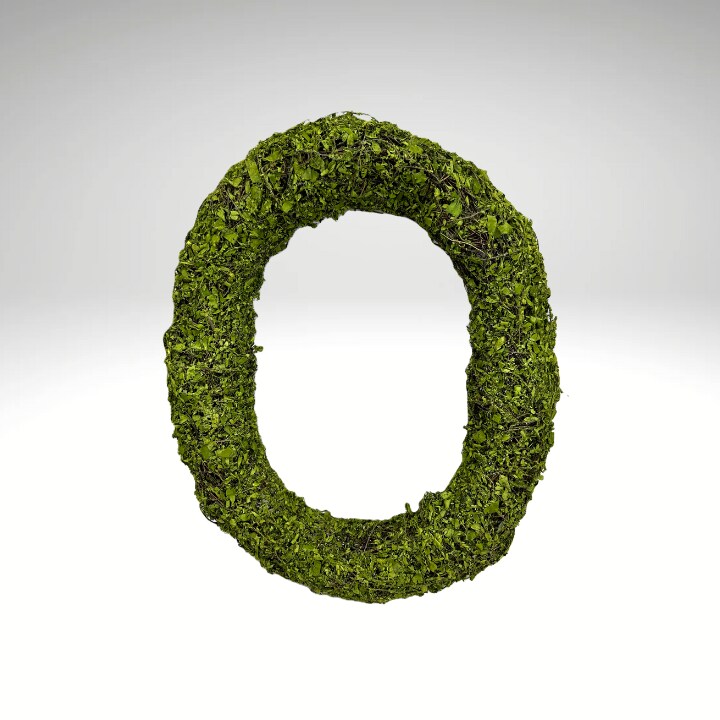 Oval Moss &#x26; Grapevine Wreath Base &#x2013; 18&#x22;x15&#x22; Natural DIY Wreath Form-13655GN