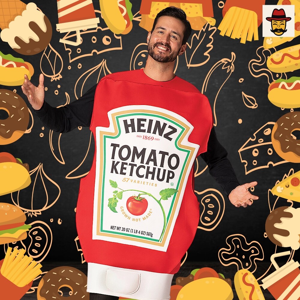 Heinz Ketchup Squeeze Bottle Costume Ideal for Parties and Festive Gatherings
