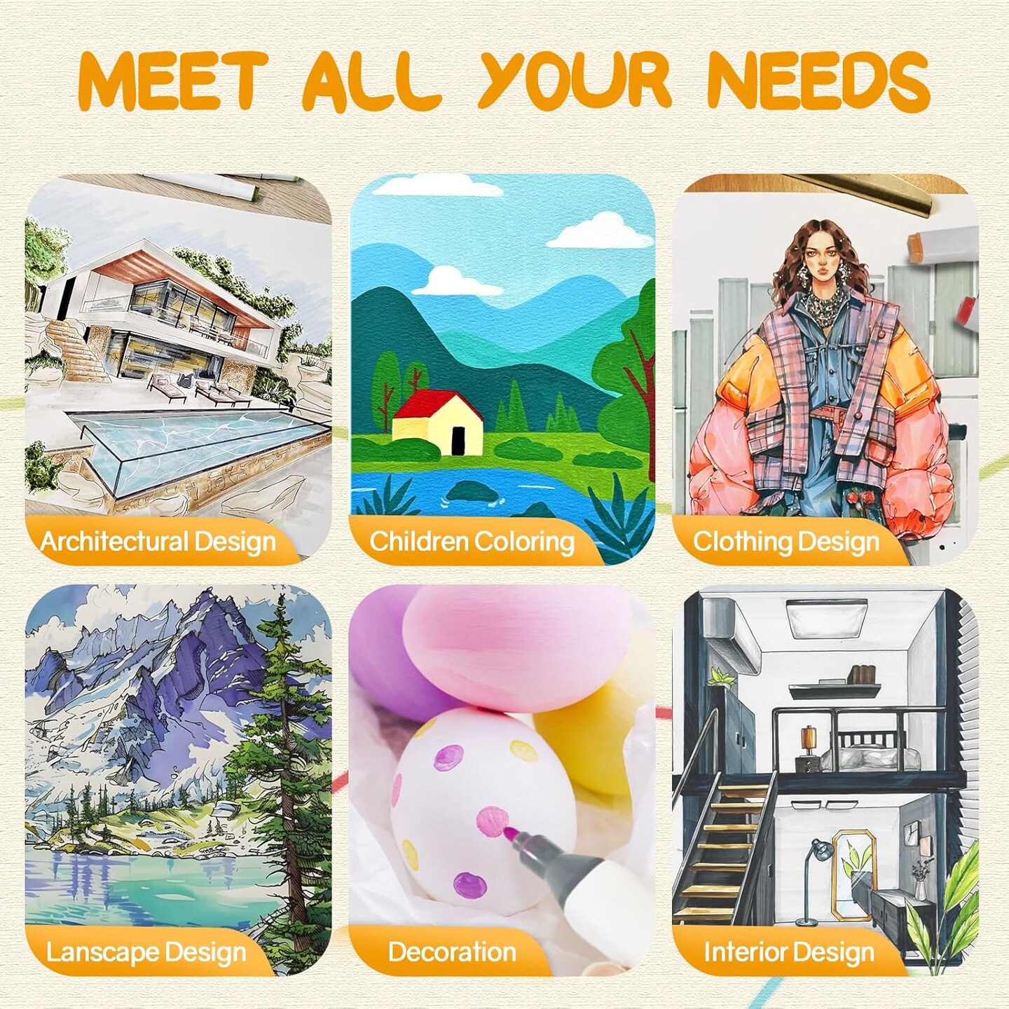 120 Colors Dual Tip Art Marker for Adults Coloring Books