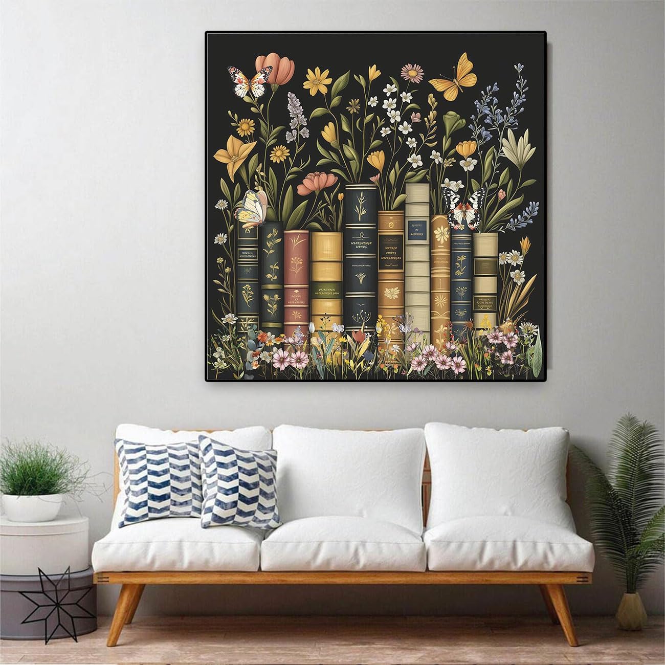 5D Diamond Painting Kit for Adults – Book & Crystal Gem Art DIY Full Drill Canvas, 12×12 inch, Beginner-Friendly Home Wall Decor & Gift