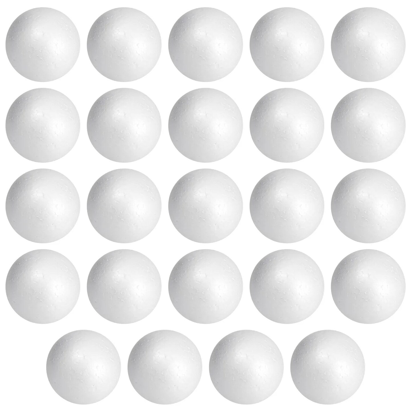 24 Pack 3 Inch Foam Balls for Arts and Craft Supplies, DIY (Polystyrene)
