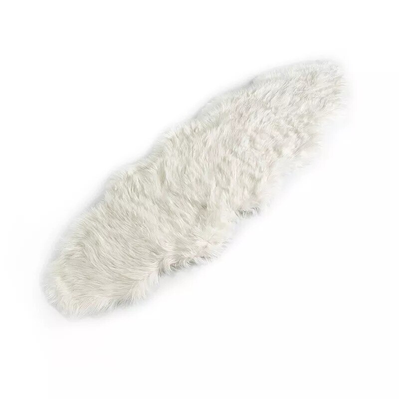 6 feet White FAUX FUR THROW Sheepskin RUG Floor Mat Home Decorations Supplies