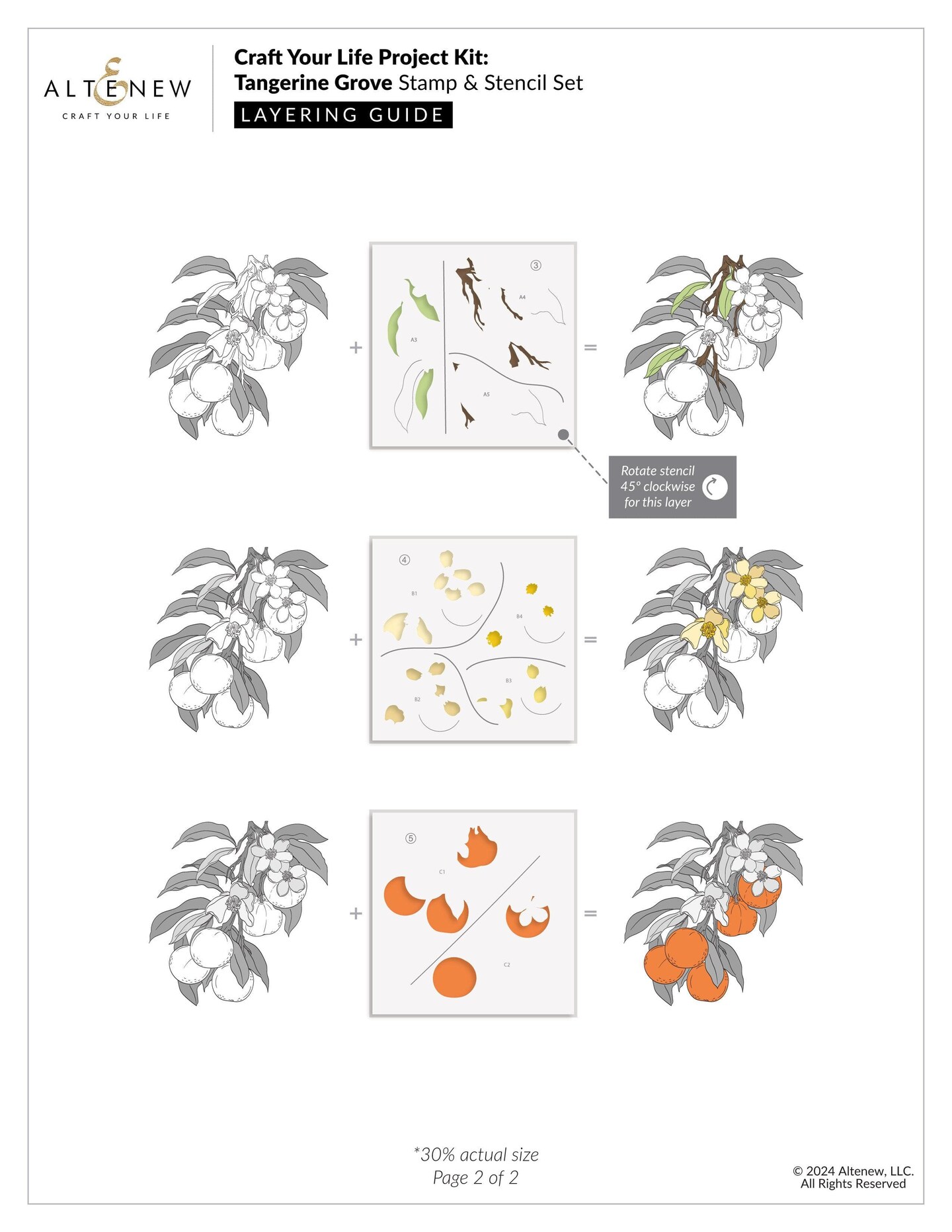 Craft Your Life Project Kit: Tangerine Grove