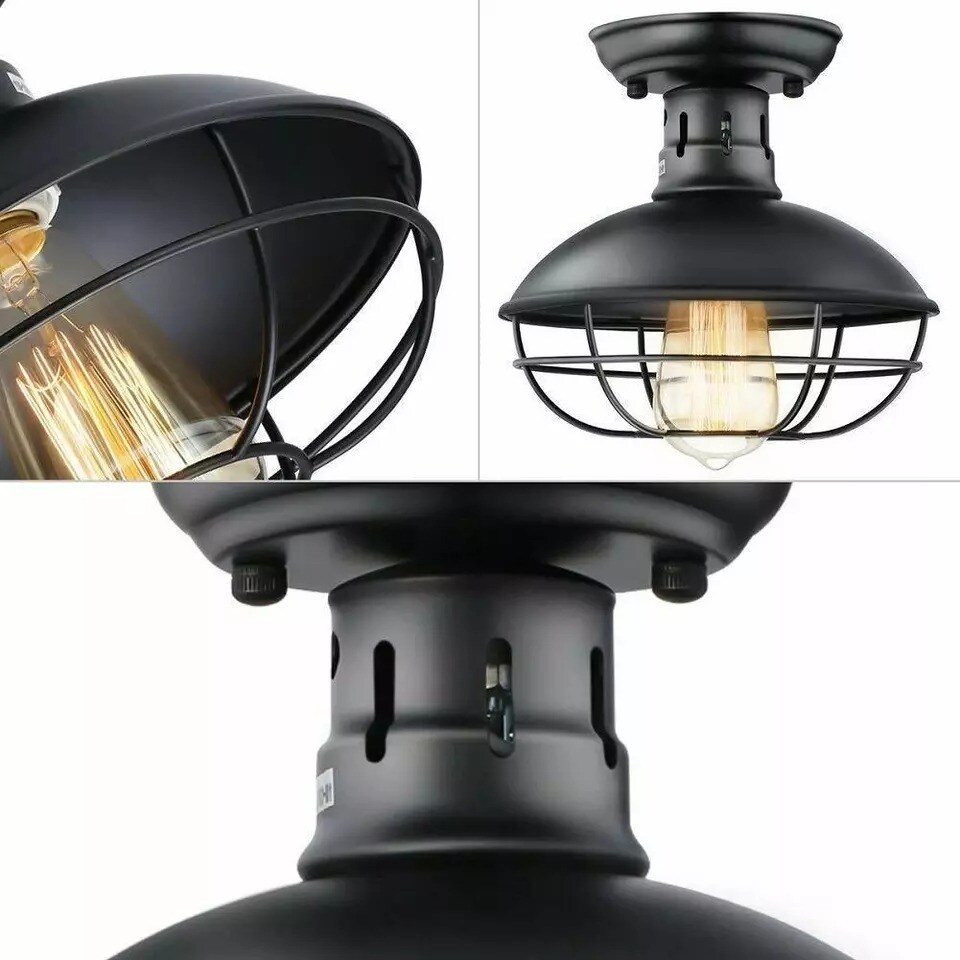 Farmhouse Rustic Industrial Ceiling Pendant Light Hanging Pendant Lamp Fixture
