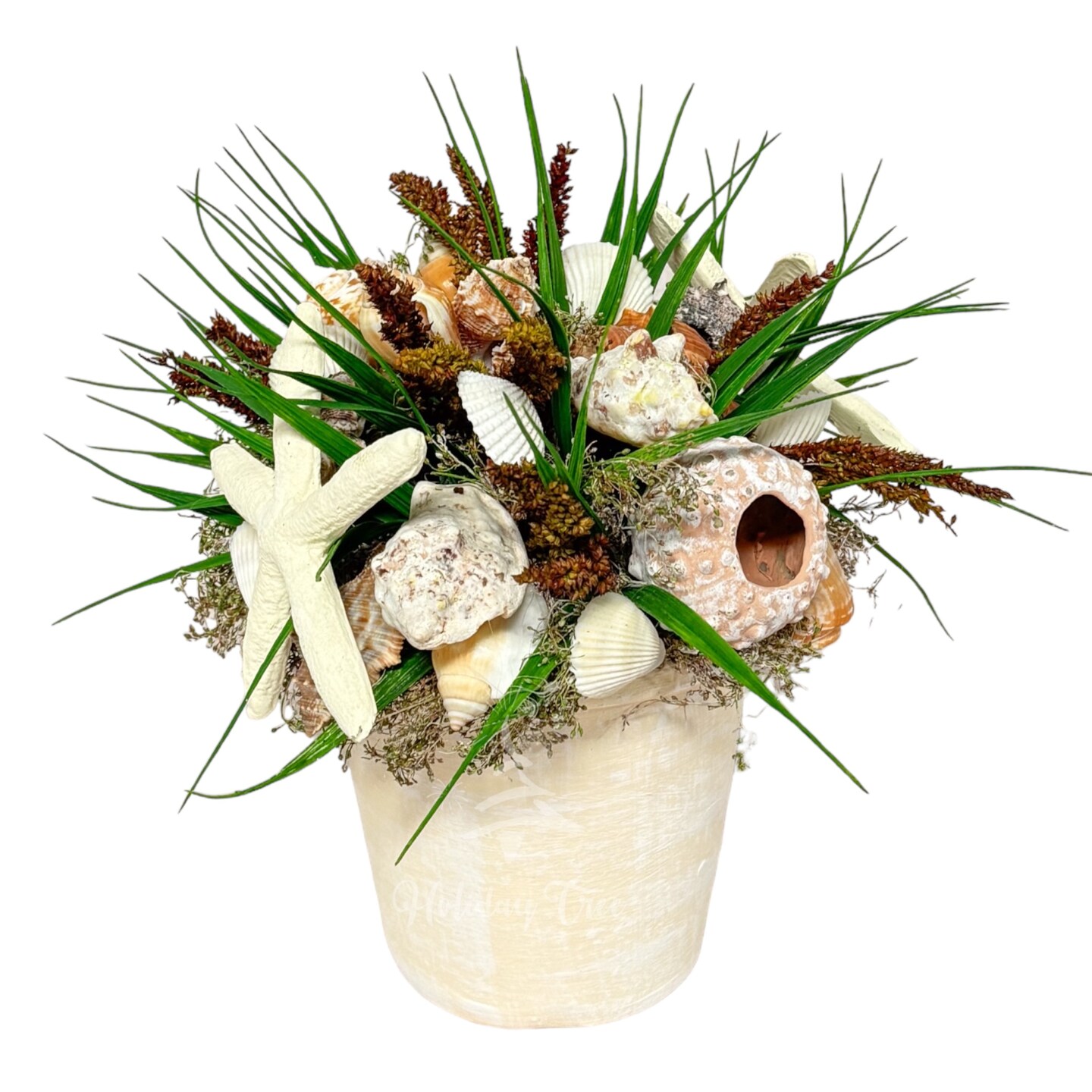 11&#x22; Shell Arrangement Centerpiece