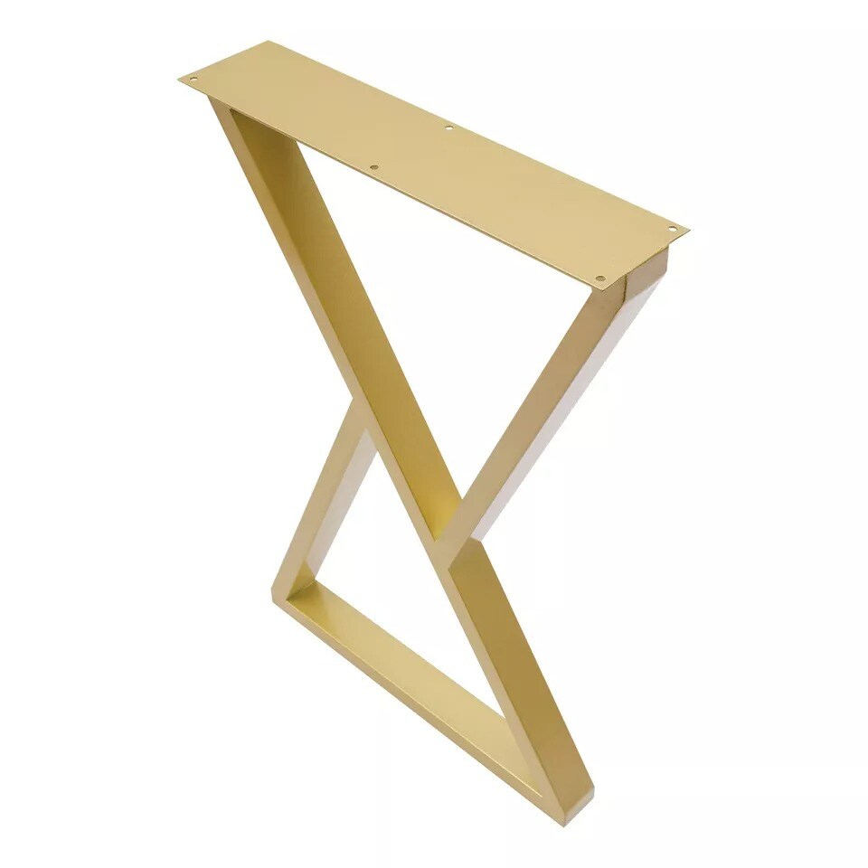 28&#x22; Set of 2 Table Desk Bench Legs Coffee Metal DIY Furniture Leg Triangle DIY