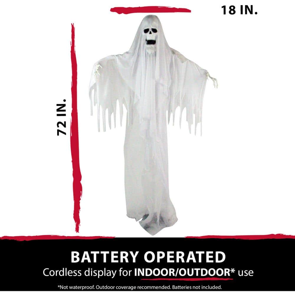 72 inch Touch Activated Animatronic Reaper For Halloween