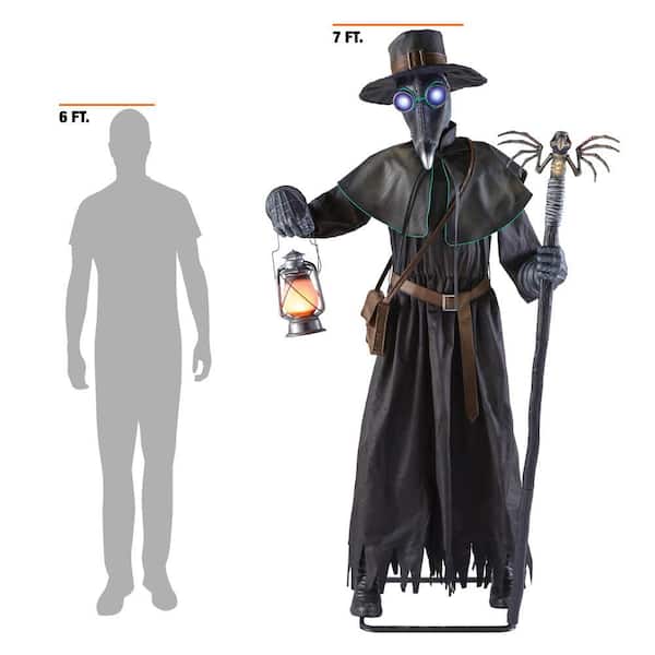 7 ft. Animated LED Plague Doctor For Halloween