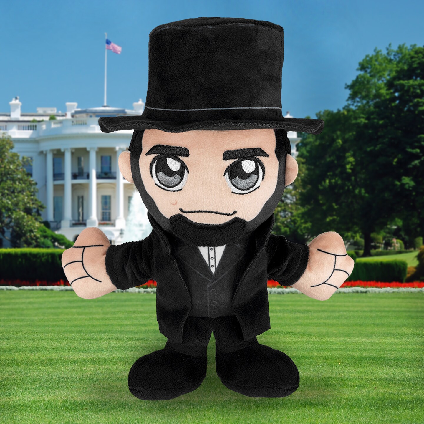 Bleacher Creatures Abraham Lincoln 8&#x22; Kuricha Plush