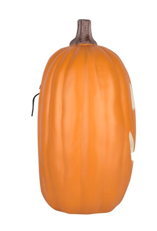 Halloween 16&#x22; Lighted Orange Jack Lantern Pumpkin Decoration