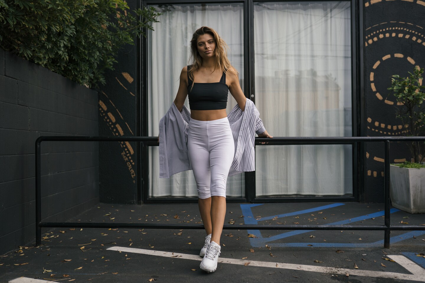 Womens Cotton Capri Leggings product 2