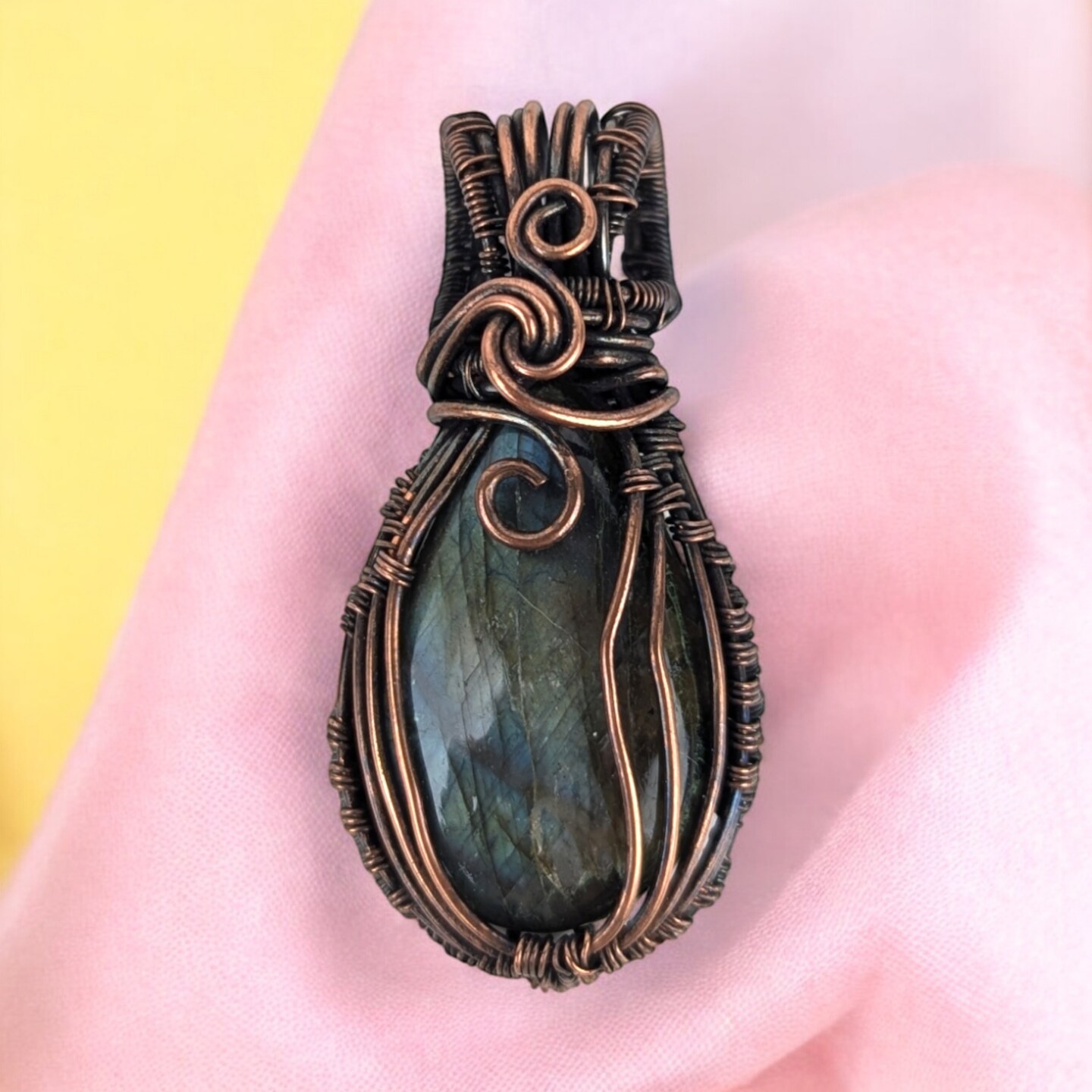 Handmade Copper wrapped Labradorite outlet