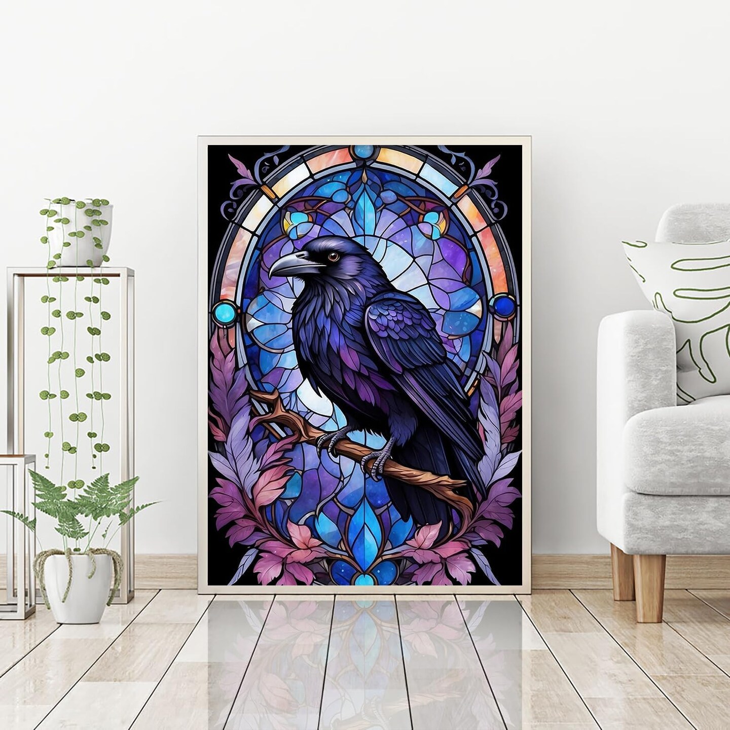 Halloween Diamond Art Kits for Adults,5D Full Drills Adults Diamond Painting Kits,Gem Art Kits Diamond Art Painting for Adults Home Wall Decor 12x16 inch