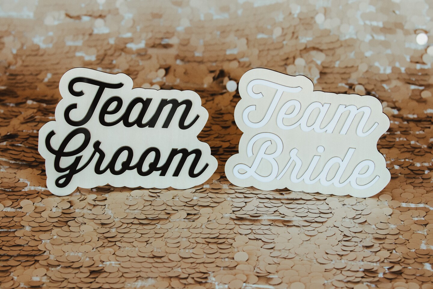 Wedding Photo Booth Props, Wedding Signs, Team Bride and Team Groom, Wedding Photo Props, Wedding Photo Booth, Gift for Bride, Bridal Shower product 2