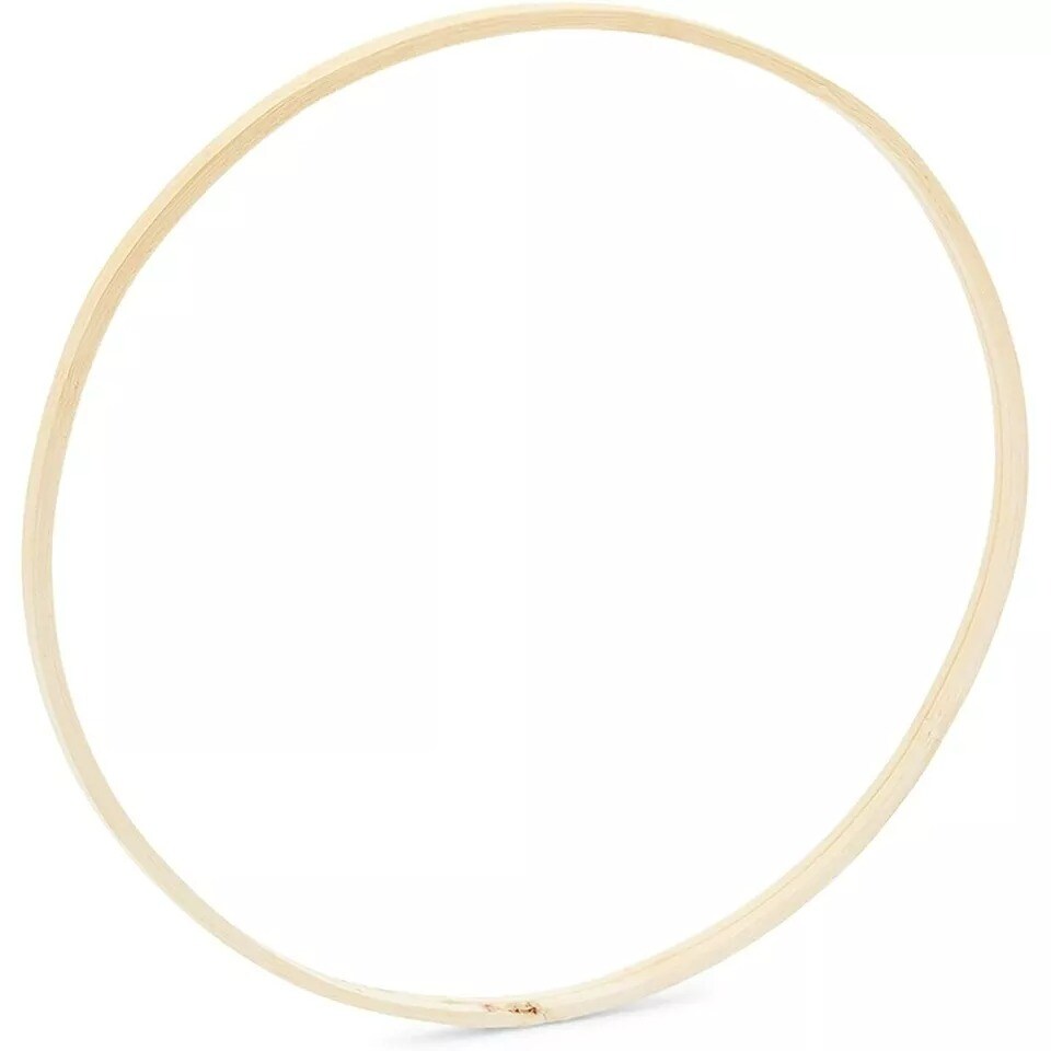 Bamboo Rings for Crafts, Macrame, and Dreamcatchers (9 in, 12 Pack)