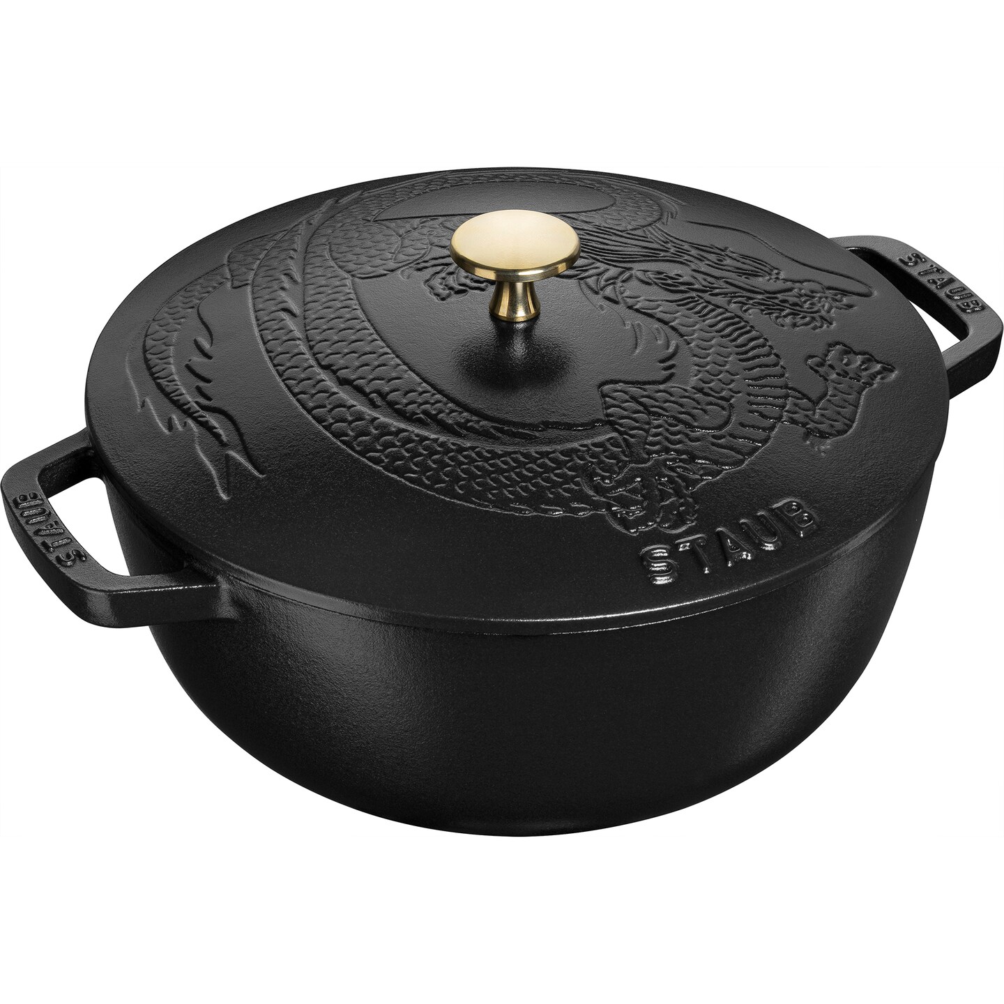 Staub Cast Iron 3.75-qt Essential French Oven with Dragon Lid