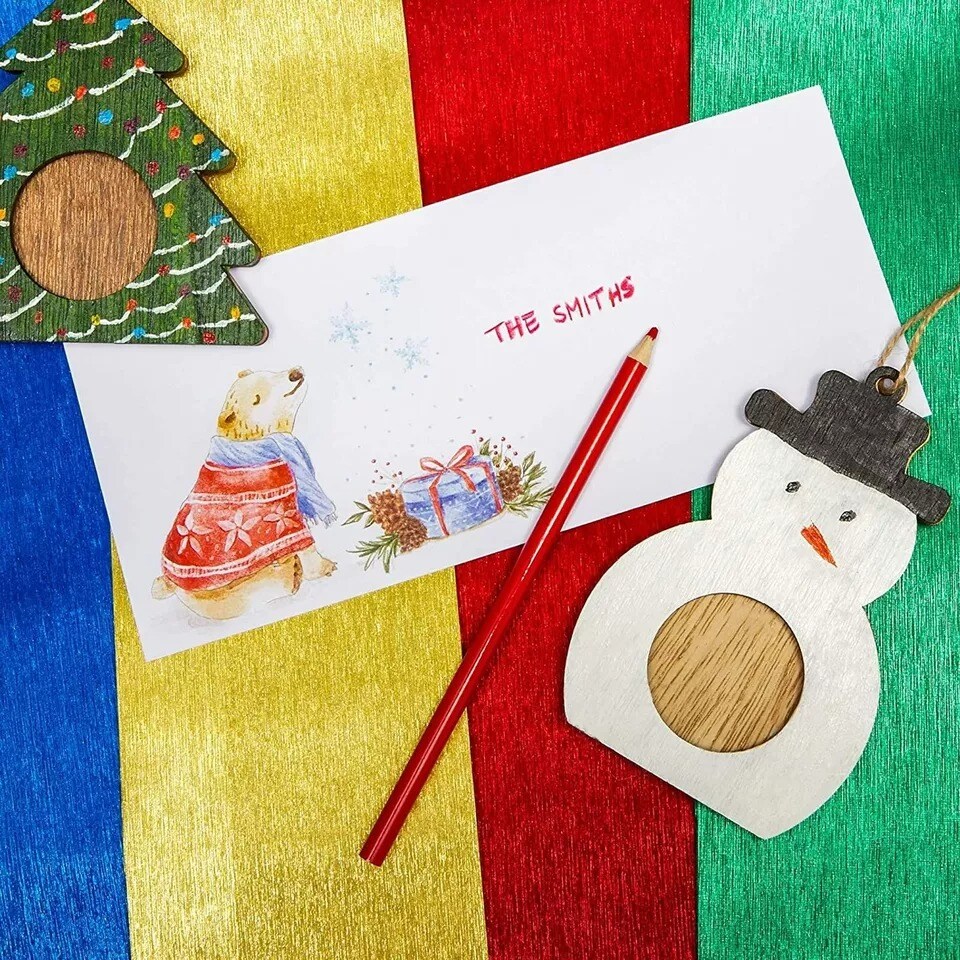 100 Count Christmas Envelopes #10 Letter Size for Holiday Greeting Cards Mailing