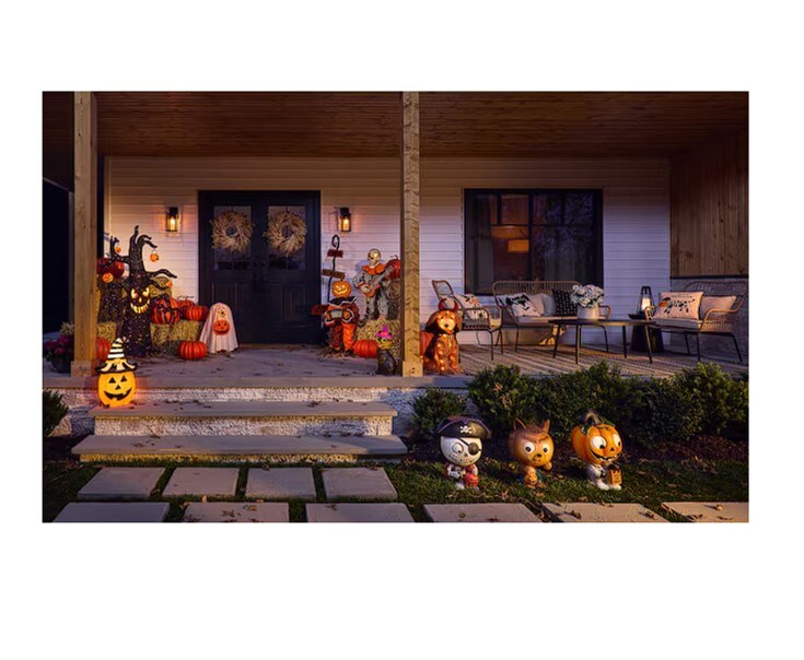 Haunted Living 28-in Lighted Doodle Dog with Cape Halloween Decoration