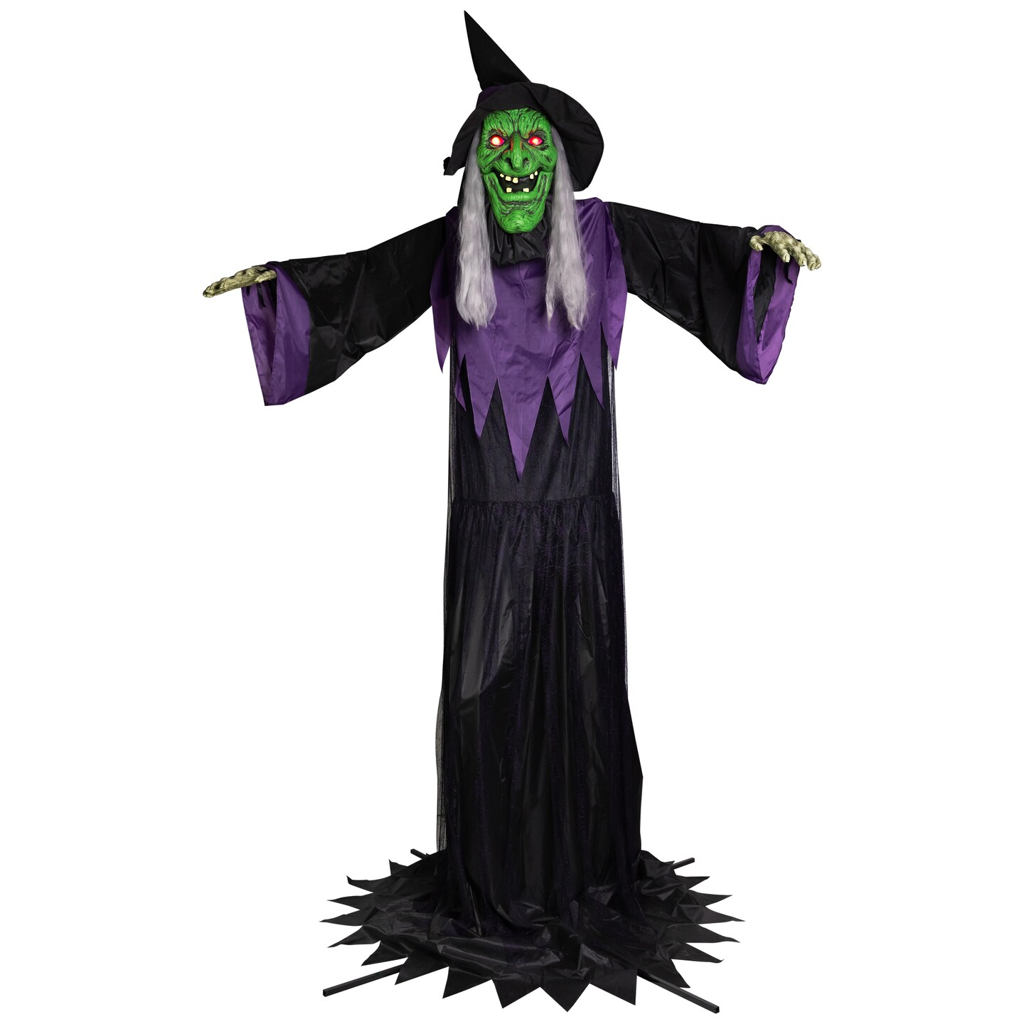 Northlight Huge Lighted and Animated Talking Witch Commercial Outdoor Halloween Decoration - 15&#x27;