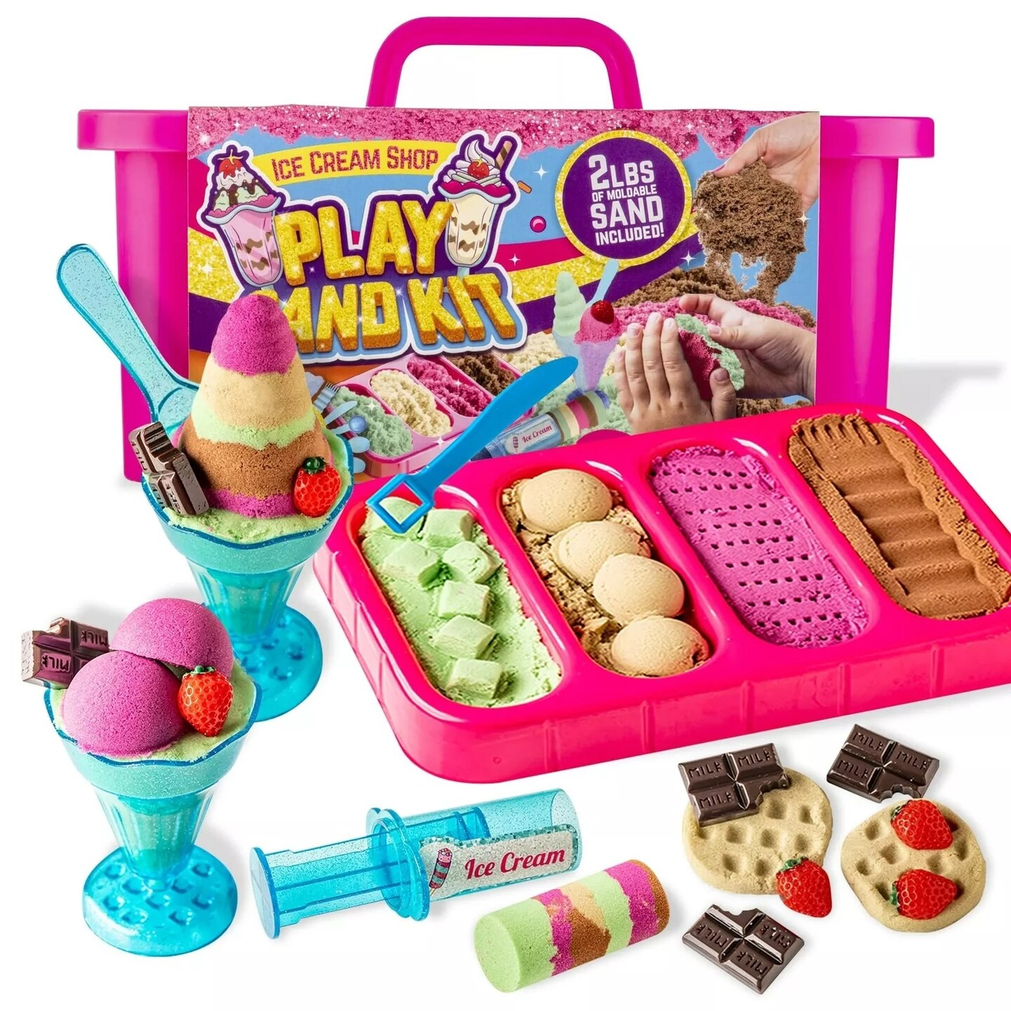 Ice Cream Sand Kit, 22pcs Sensory Play Sand Set for Kids | Michaels