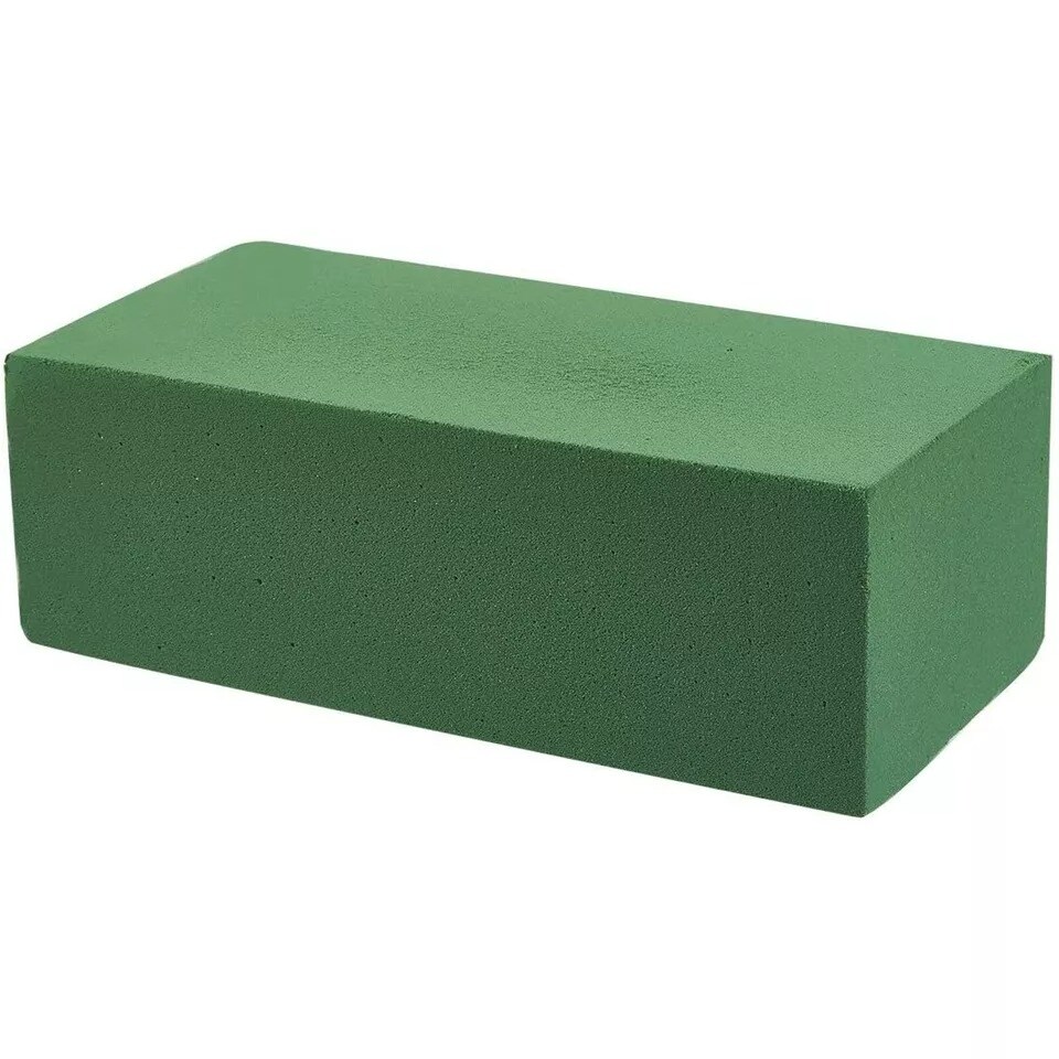 6 Pack Wet Foam Brick, Green Foam for Florist, Home Craft, 9 x 4 x 3 inches