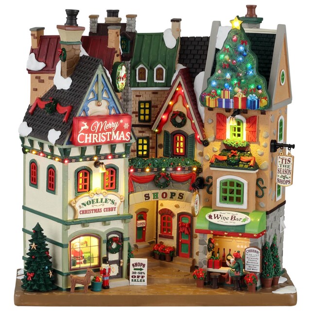 Lemax Facade Tis The Season Shops