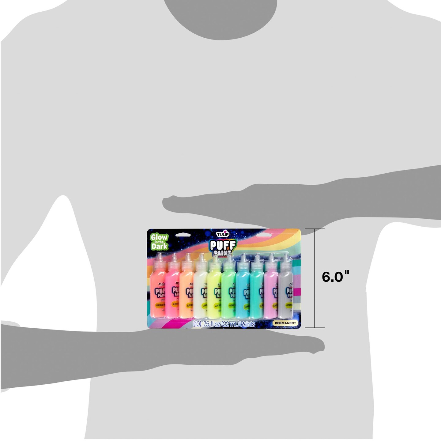 Tulip Puff Paint Glow 10 Pack