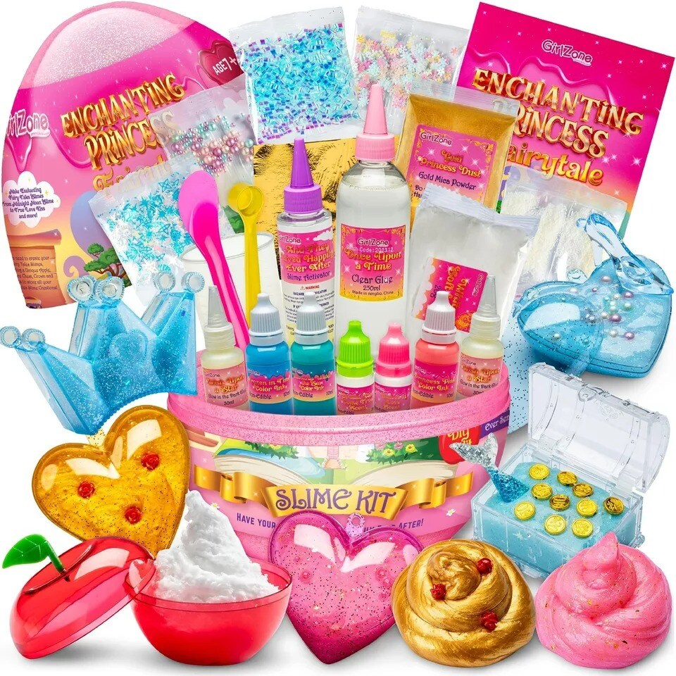 GirlZone Enchanting Princess Fairytale DIY Slime Kit