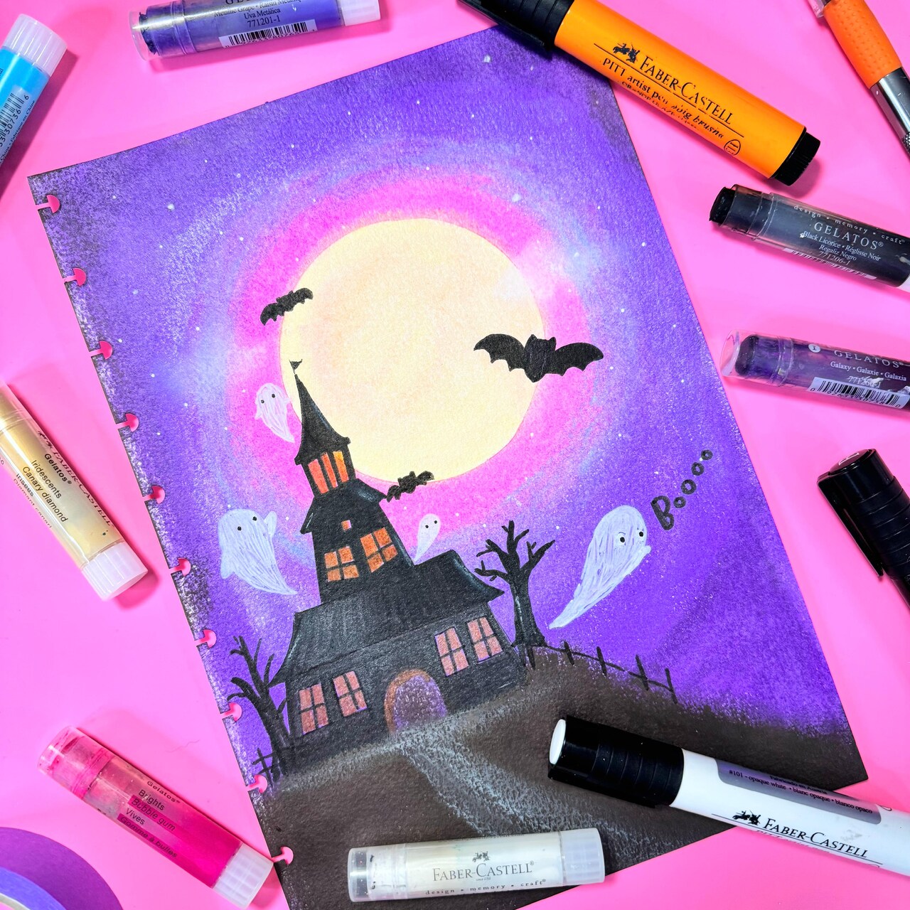 A Spooky Halloween Art With Faber-Castell® Gelatos