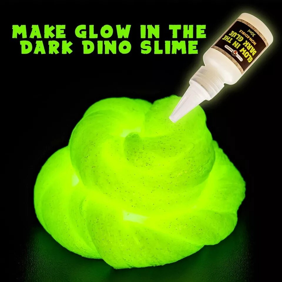 Dinosaur Slime Kit, Glow in the Dark Slime Making Kit to Create Fun Slime