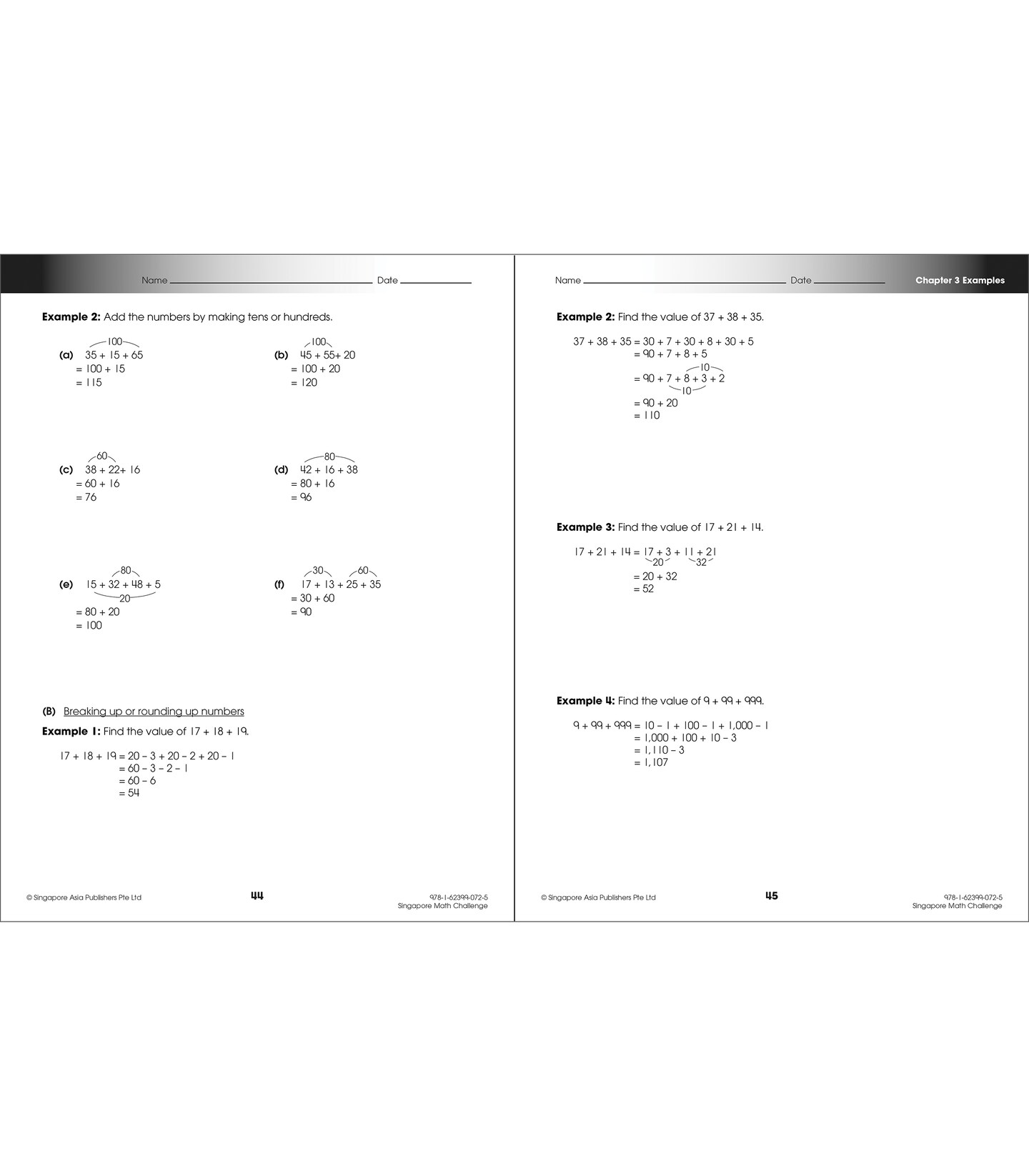Singapore Math Workbook, Common Core Mathematics for Grades 2 and Up, Enrichment Problems and Puzzles, Classroom or Homeschool Curriculum