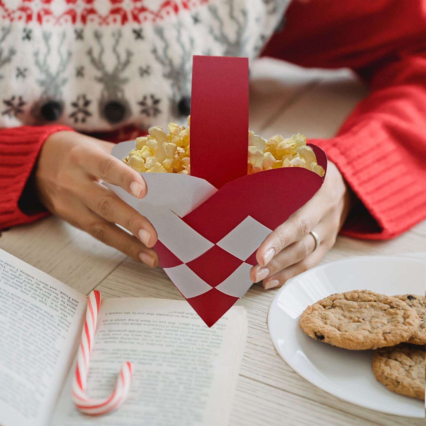 12 DIY Danish Heart Baskets. Precut and Ready to Use, No Tools