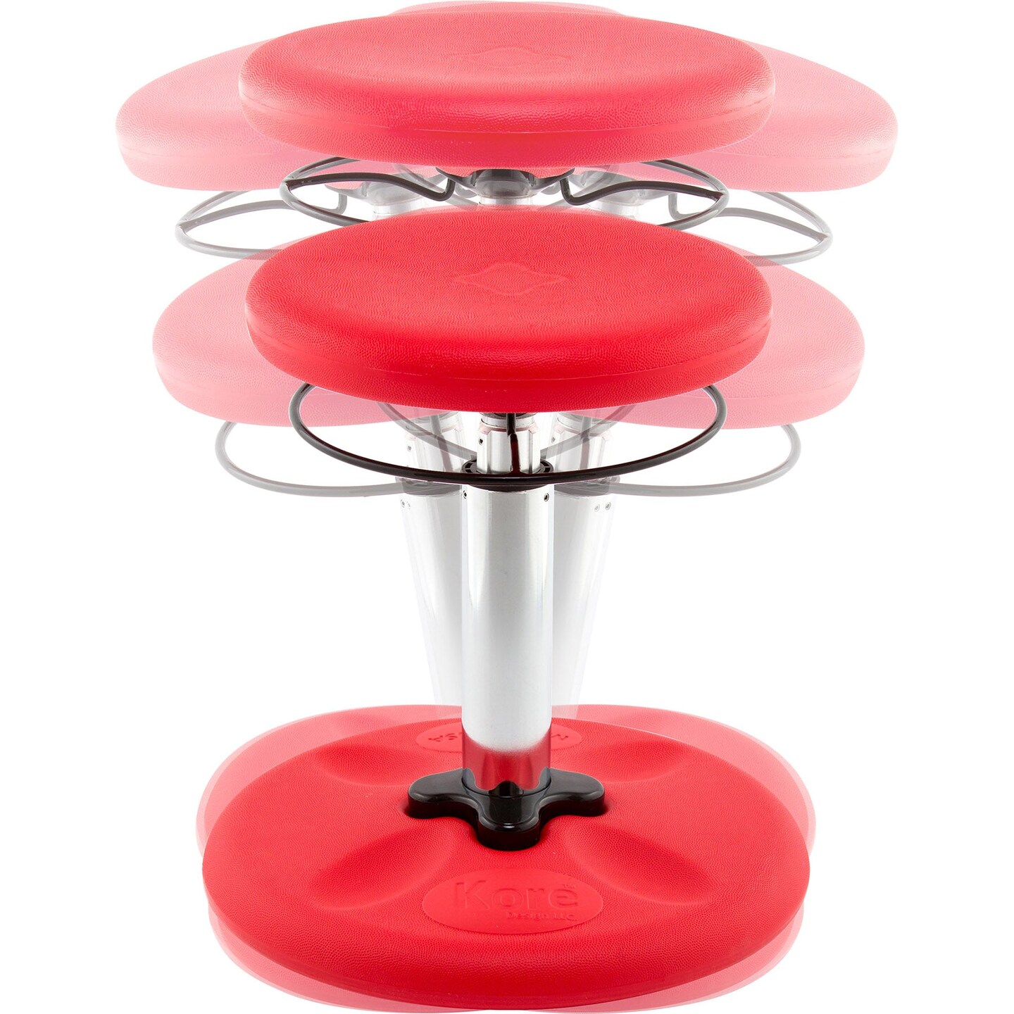 Kids Adjustable Standard Wobble Chair 14-19&#x22;, Red
