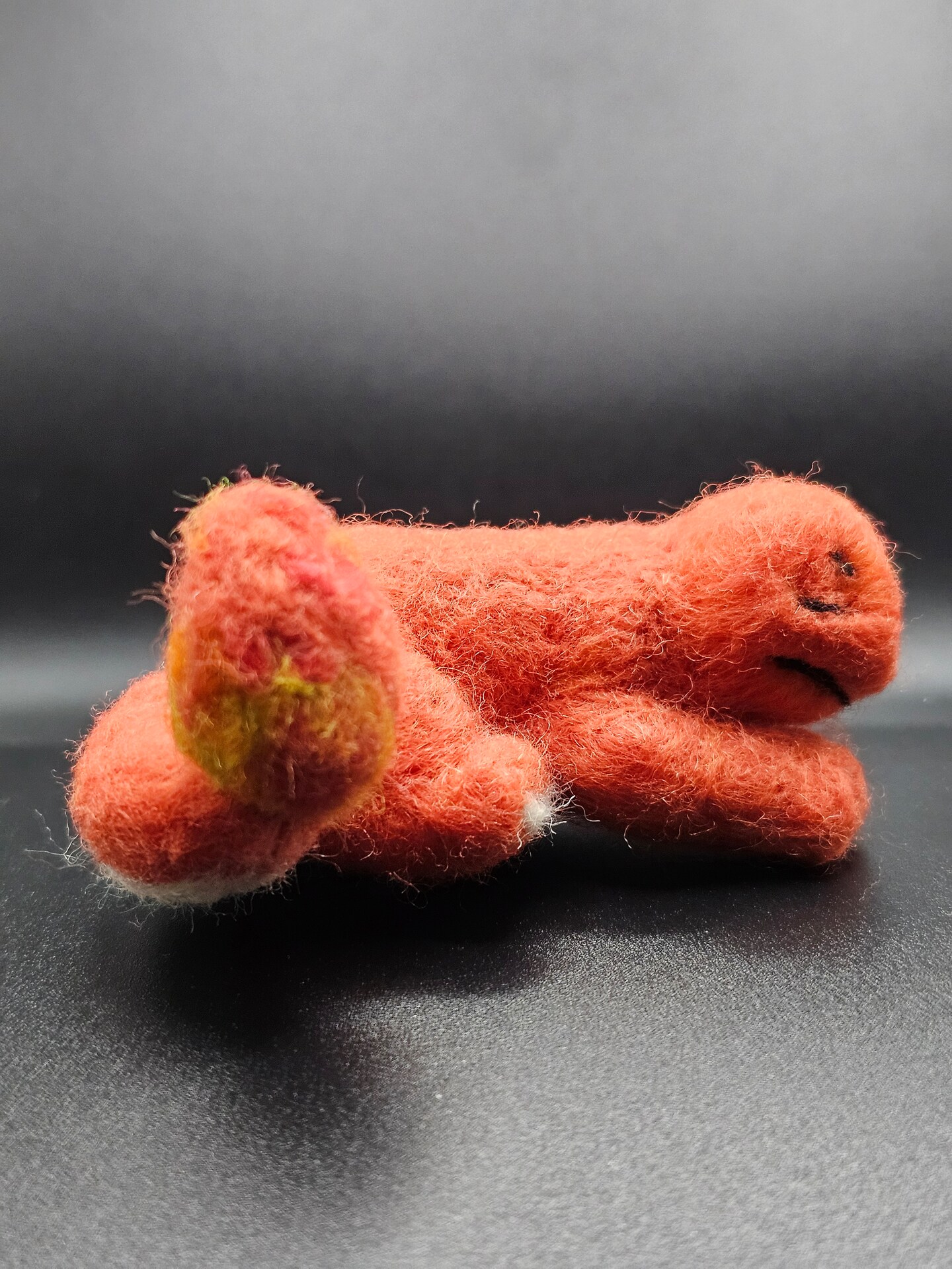 Needle Felted Sleeping Charmander
